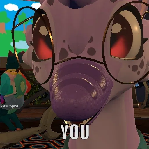 A closeup of Decoy with the caption "YOU"